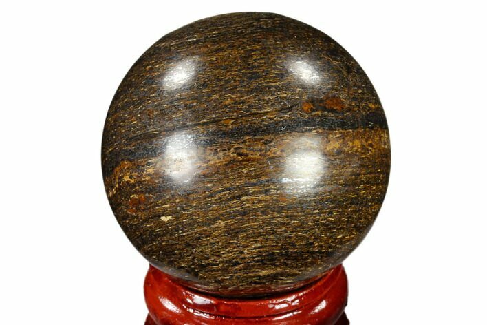 Polished Bronzite Sphere - Brazil #115989